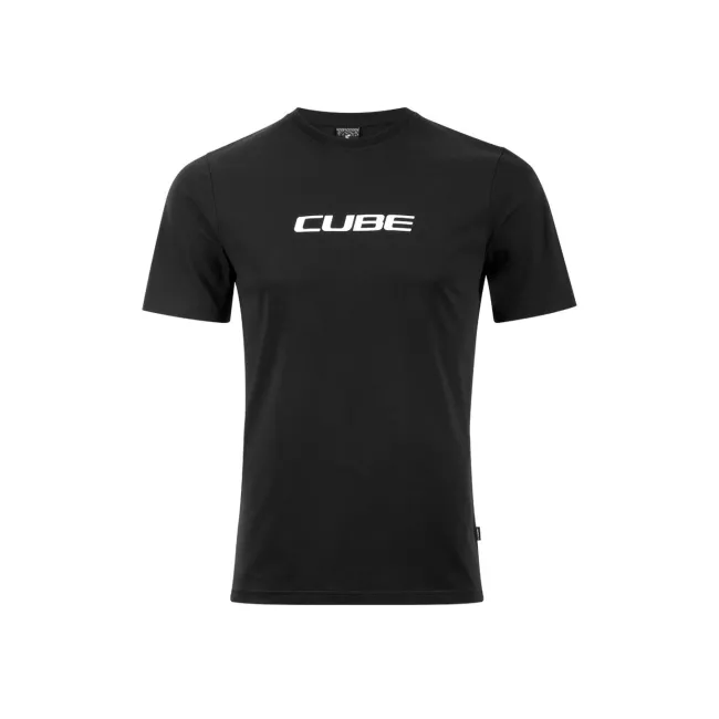 TRICOU CUBE ORGANIC T-SHIRT CLASSIC LOGO BLACK/WHITE XS