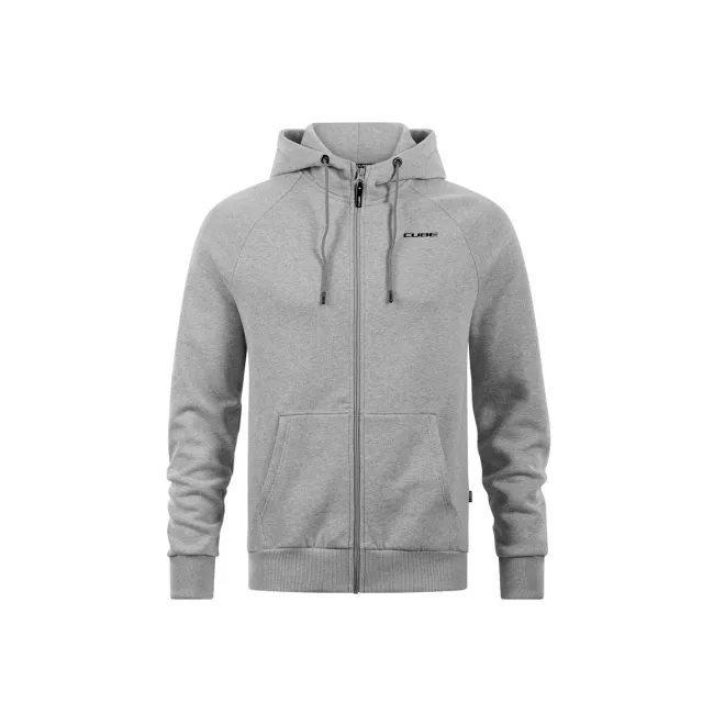 HANORAC CUBE ORGANIC ZIP HOODIE CLASSIC LIGHT GREY MELANGE XL