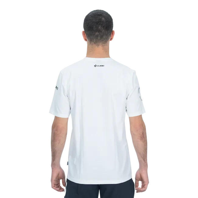 TRICOU CUBE ORGANIC T-SHIRT TEAMLINE WHITE S