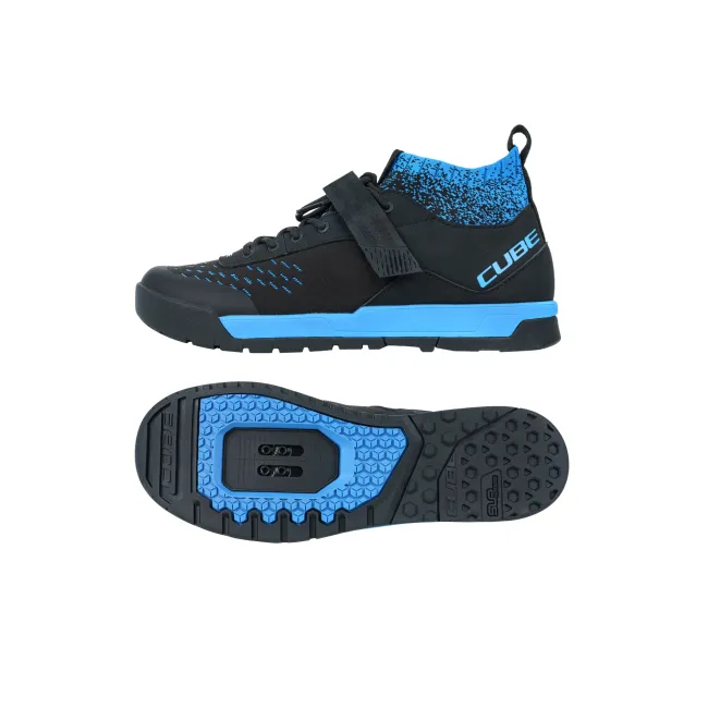 PANTOFI CICLISM CUBE SHOES GTY STRIX BLACK BLUE 43