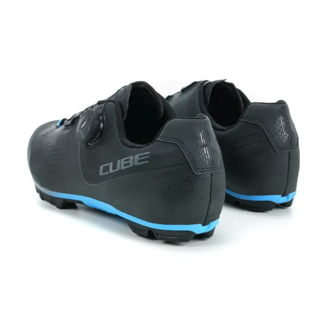 PANTOFI CICLISM CUBE SHOES MTB PEAK PRO BLACK BLUE 45