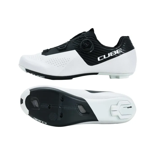 PANTOFI CICLISM CUBE SHOES RD SYDRIX PRO BLACK WHITE 44