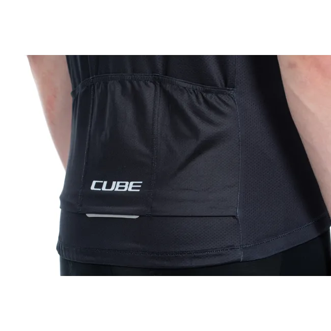 TRICOU CUBE TEAMLINE CMPT S/S BLACK/BLUE/GREY M