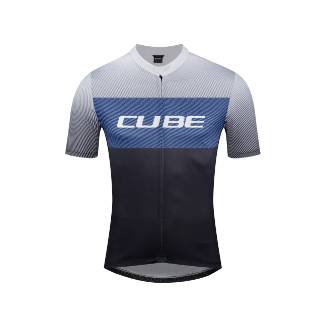 TRICOU CUBE TEAMLINE CMPT S/S BLACK/BLUE/GREY M