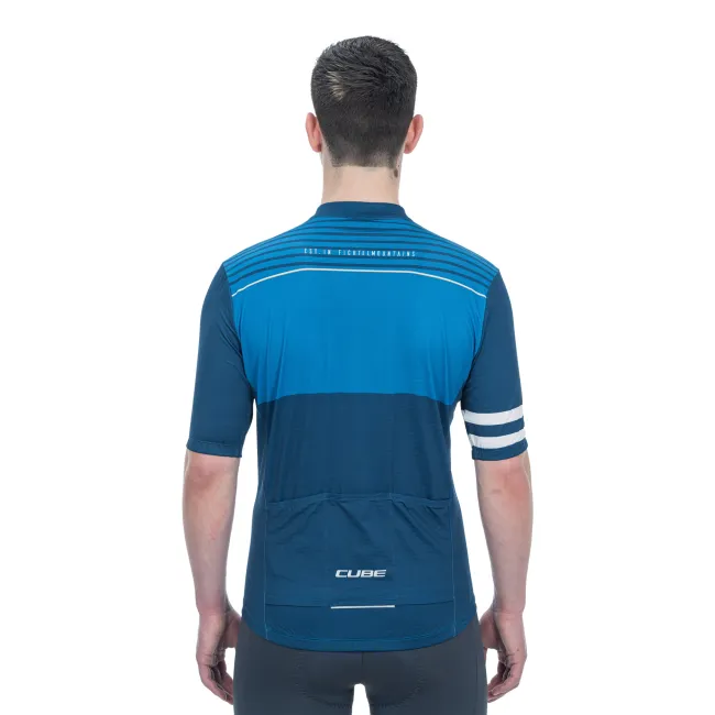 TRICOU CUBE BLACKLINE CMPT S/S BLUE L