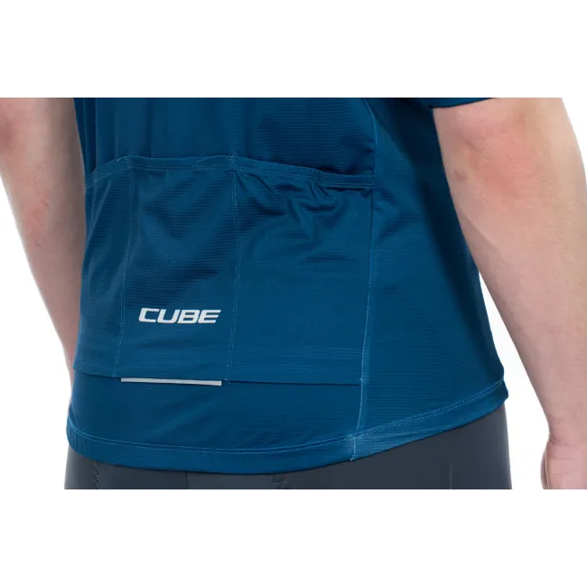 TRICOU CUBE BLACKLINE CMPT S/S BLUE L