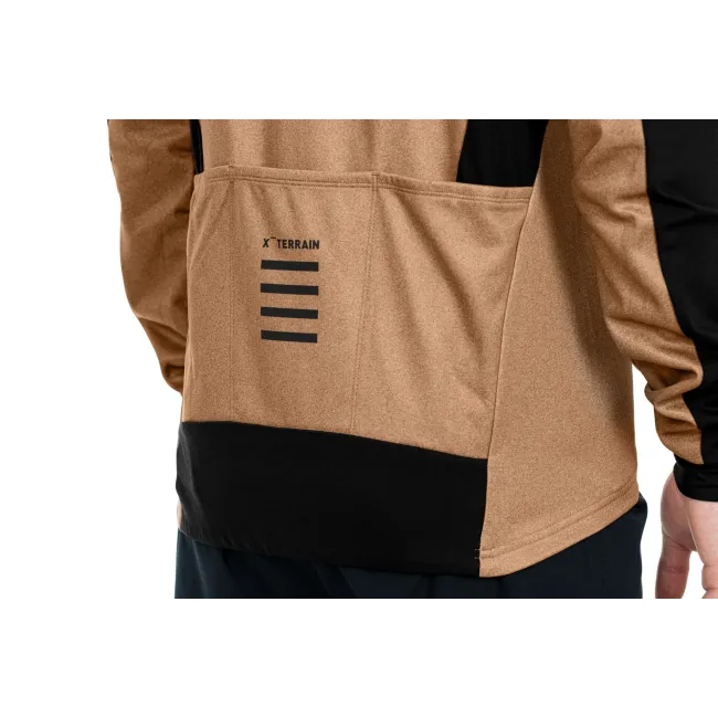 BLUZA CUBE ATX FULL ZIP CMPT L/S BROWN/BLACK M