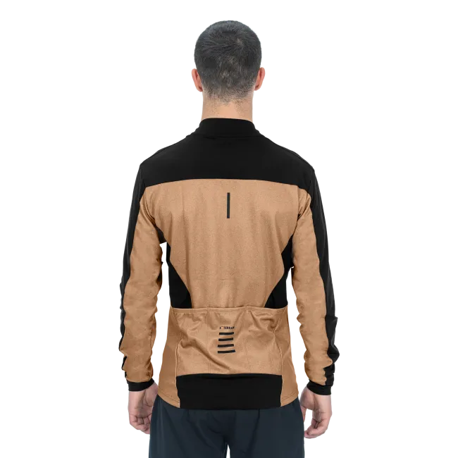 BLUZA CUBE ATX FULL ZIP CMPT L/S BROWN/BLACK XXL