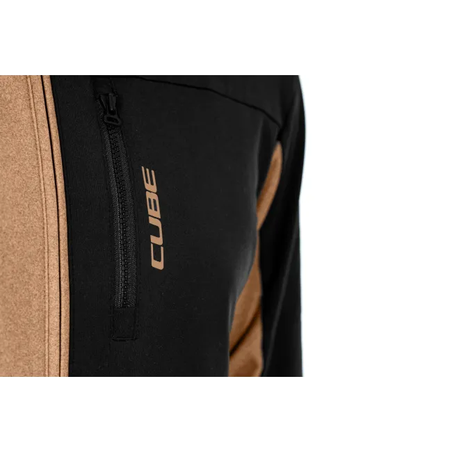 BLUZA CUBE ATX FULL ZIP CMPT L/S BROWN/BLACK XXL