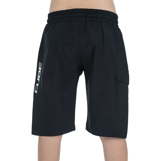 PANTLAONI CUBE TEAMLINE BAGGY  ROOKIE BLACK/WHITE XL