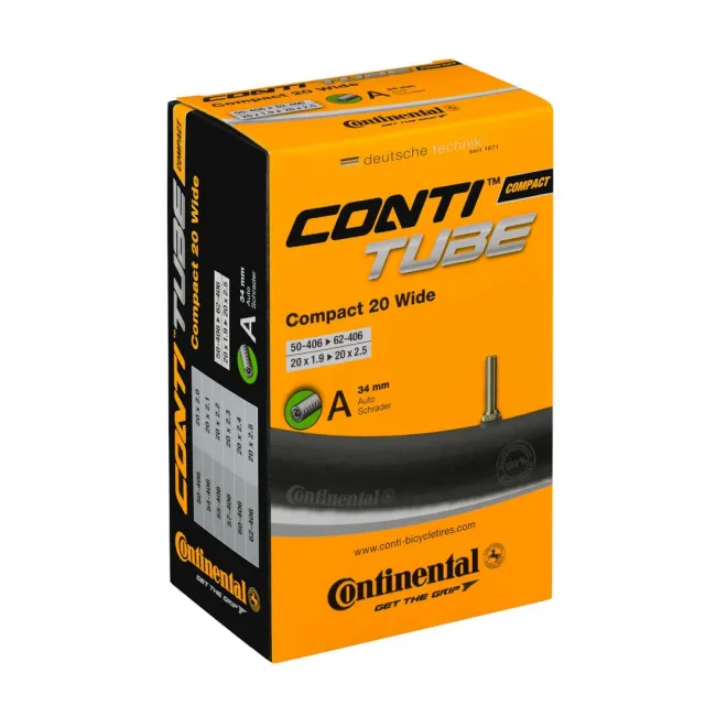 Camera bicicleta Continental Compact 20 wide A34 50-62/406 20*1.9-2.5