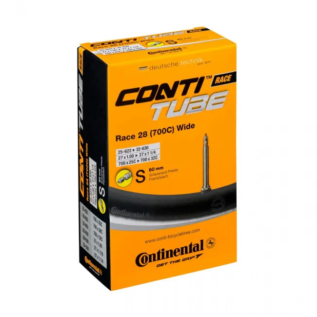 Camera bicicleta Continental Race 28 Wide(Training) S60 25-622/32-630