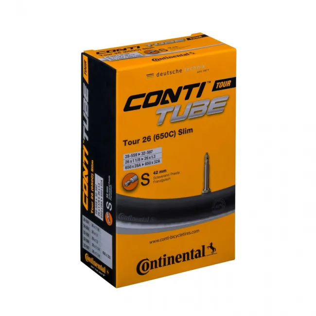 Camera bicicleta Continental Tour 26 Slim S42 valva Presta