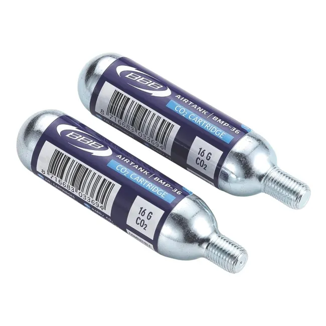 Rezerva pompa bicicleta BBB CO2 BMP-35, 2 buc