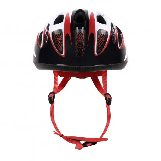 Casca Force Lark pentru copii negru/rosu/alb M (54-58 cm)