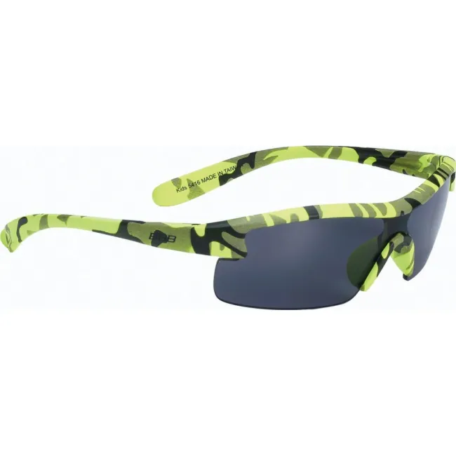 Ochelari soare copii BBB BSG-54 camuflaj mat/galben neon