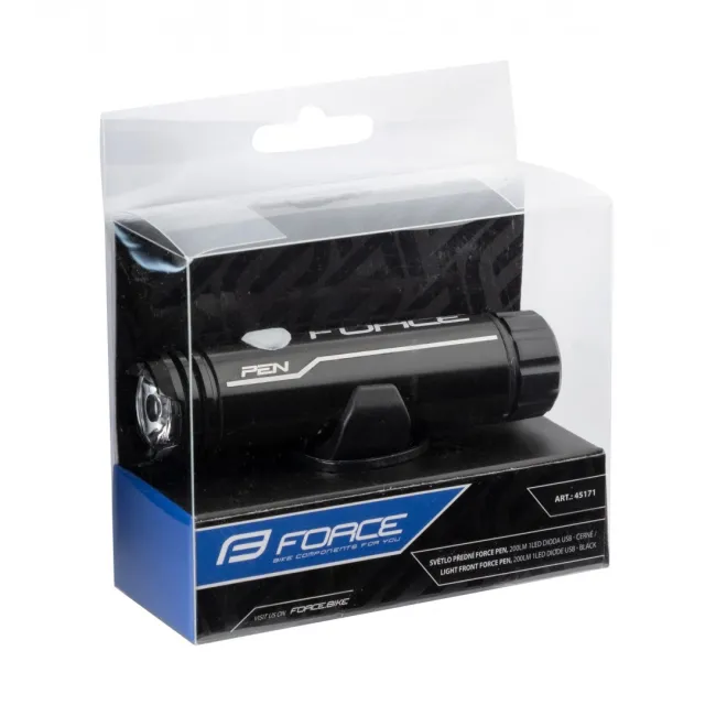 Far fata Force Pen 200lm USB negru