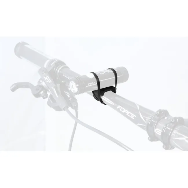 Suport far bicicleta Force, silicone Uni, negru