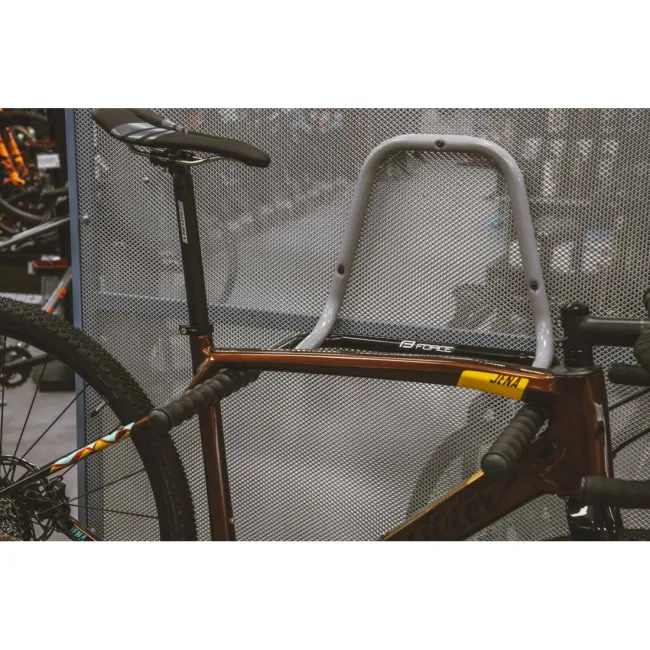 Suport perete pentru bicicleta pliabil gri/negru