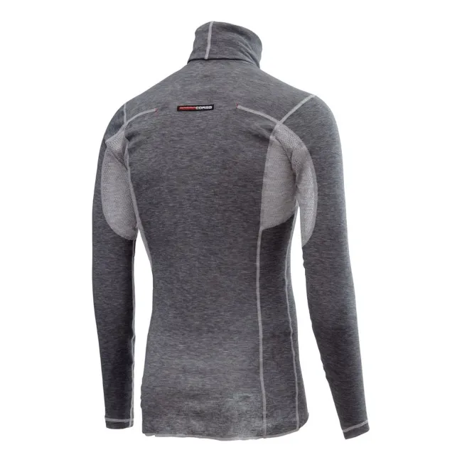 Bluza de corp cu guler Castelli Flanders Neck Warm, Gri, XL