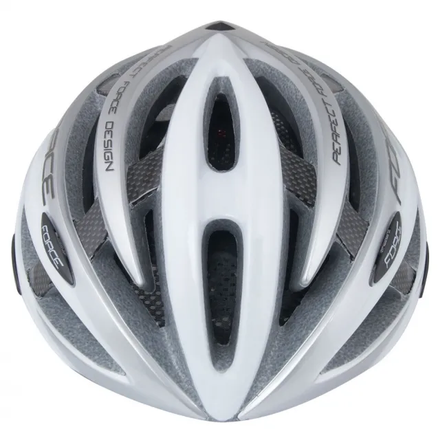 Casca FORCE ROAD Alb/gri S-M (54-58 cm)
