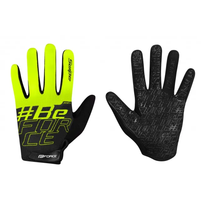 Manusi Force MTB SWIPE , Negru/Verde fluo XL