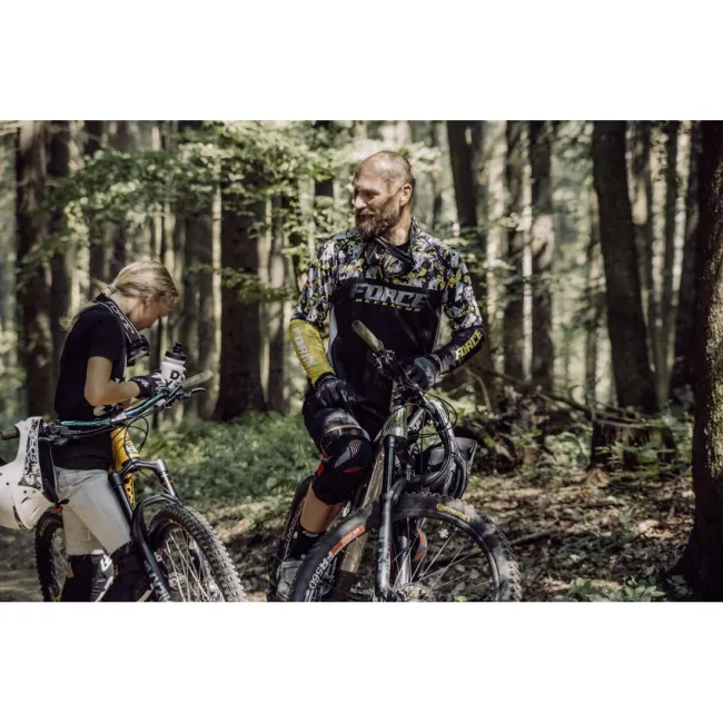 Manusi Force MTB SWIPE , negru/gri L