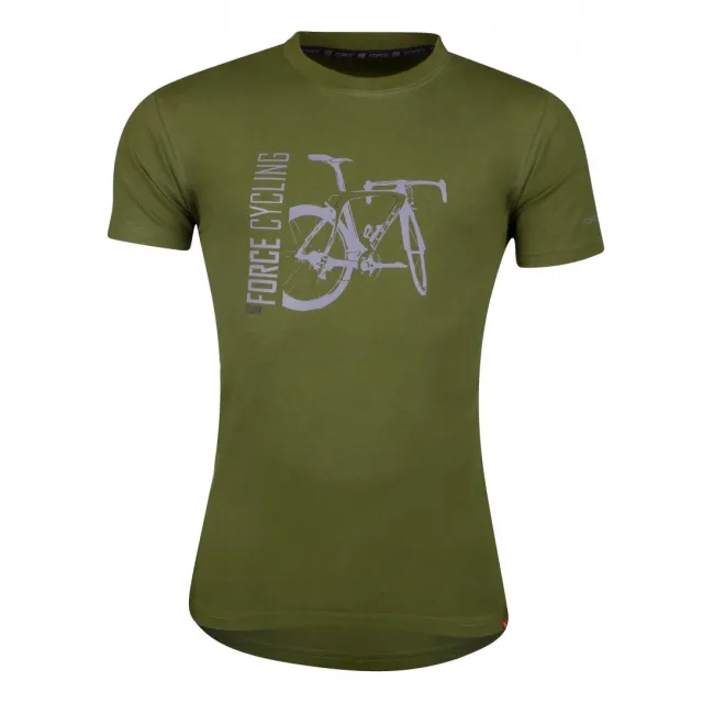 Tricou FORCE FLOW maneci scurte verde XS