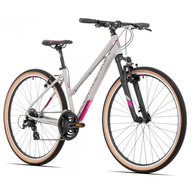 Bicicleta Rock Machine Crossride 100 Lady 29 Gri/Roz L-19