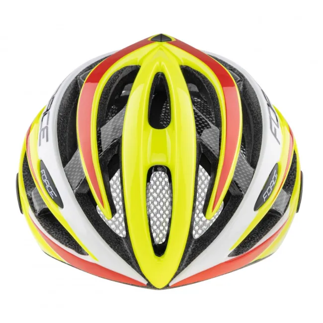 Casca Force Road, fluo/alb/rosu L-XL (58-63 cm)