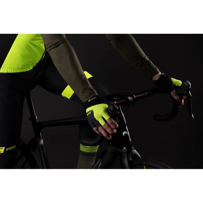 Manusi Force Sector gel, negru/fluo, L