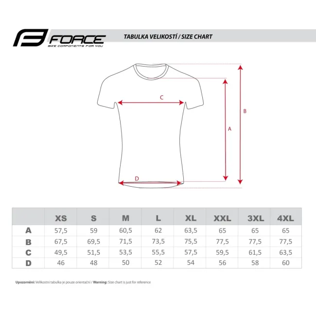 Tricou maneca scurta Force MTB Angle albastru/rosu XS