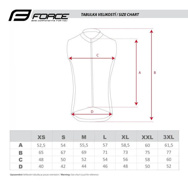 Vesta antivant Force Laser, negru, XS