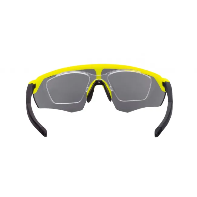 Ochelari ciclism Force Enigma, lentila neagra, fluo/negru mat