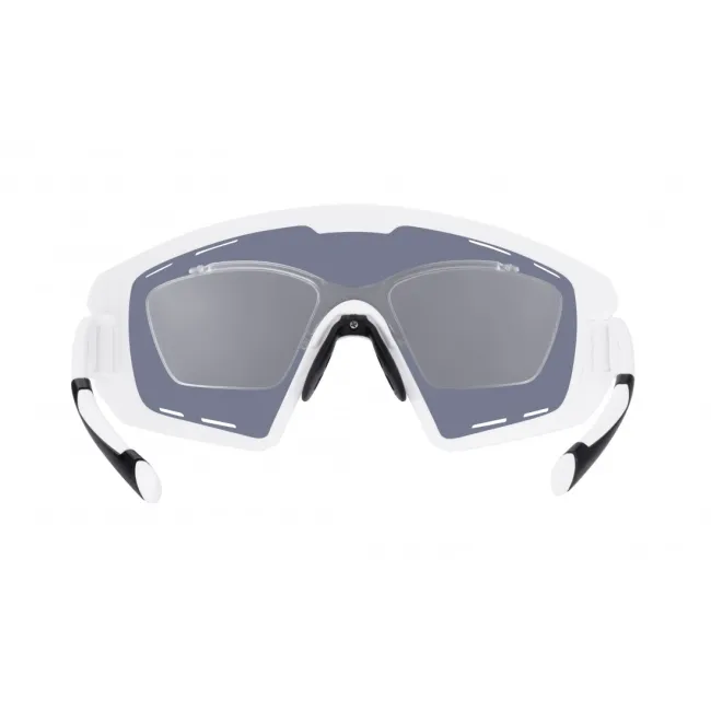 Ochelari Force Ombro Plus, lentila rosie, alb mat