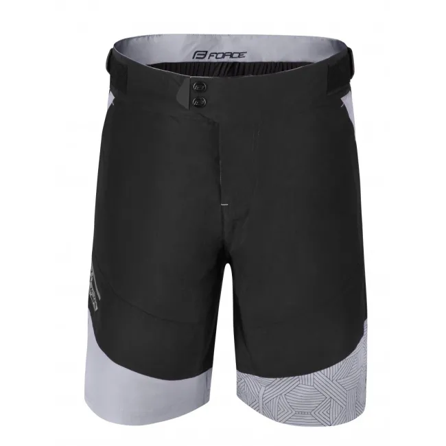 Pantaloni scurti cu bazon Force Storm negru/gri, negru/gri S