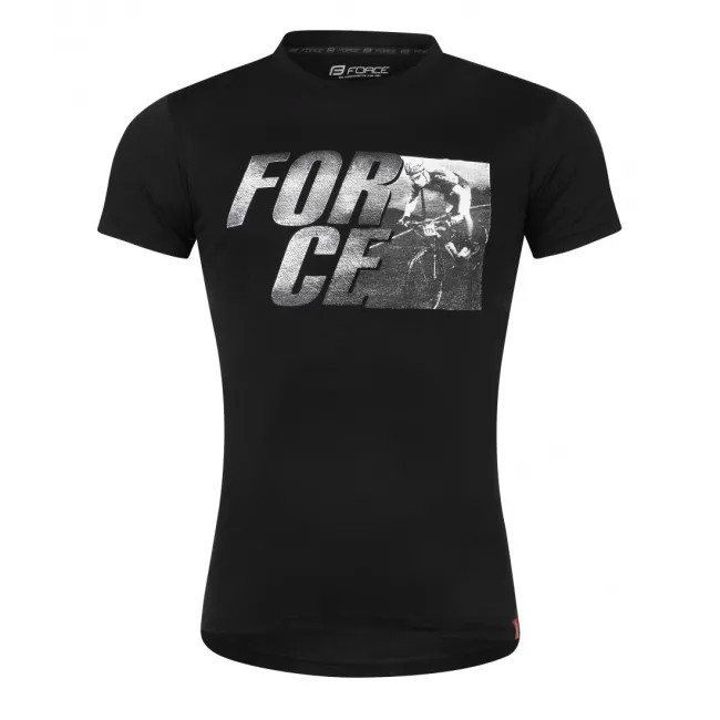 Tricou Force Spirit maneci scurte negru XL