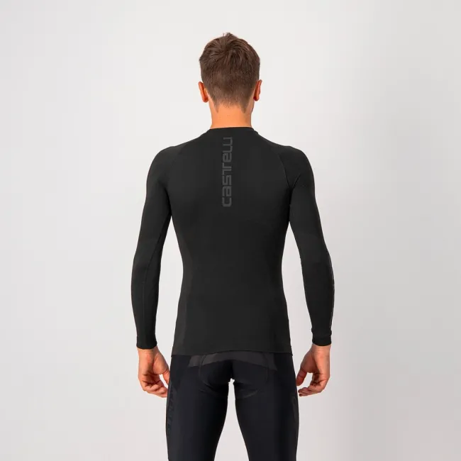 Bluza de corp cu maneca lunga Castelli Seamless Base Layer LS, Negru, S/M
