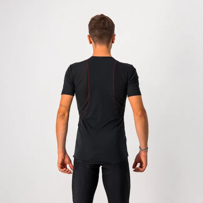 Bluza de corp cu maneca scurta Castelli Prosecco Tech SS, Negru, S