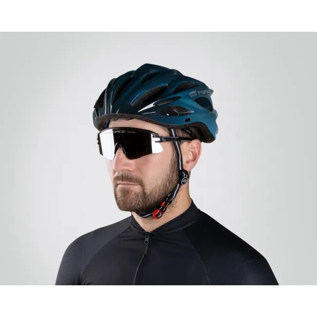 Casca Force Bull Hue negru/albastru L-XL (58-61 cm)