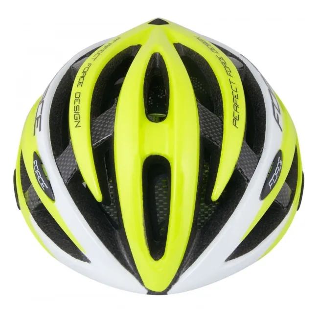 Casca Force Road fluo/alb L-XL (58-63 cm)