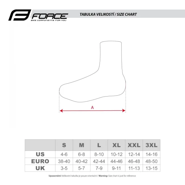 Huse pantofi Force Hot Extreme neopren negre S