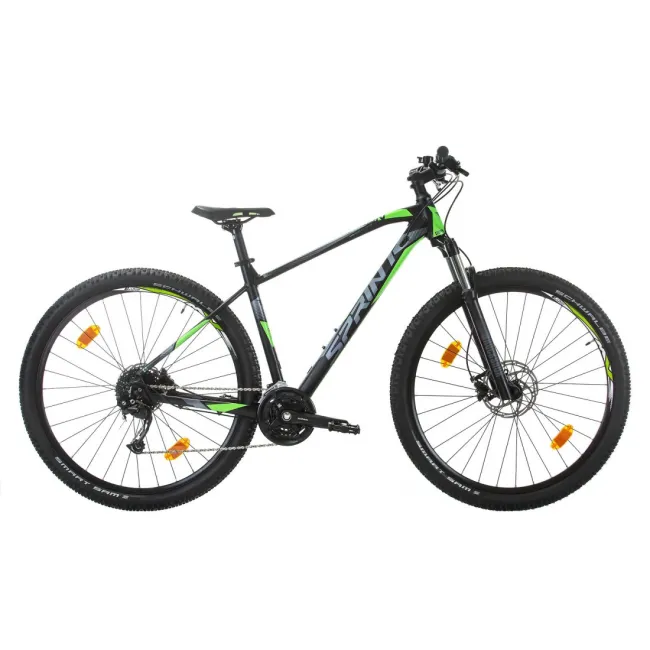 Bicicleta MTB Sprint Apolon 29 Negru Mat/Verde Neon 480 mm