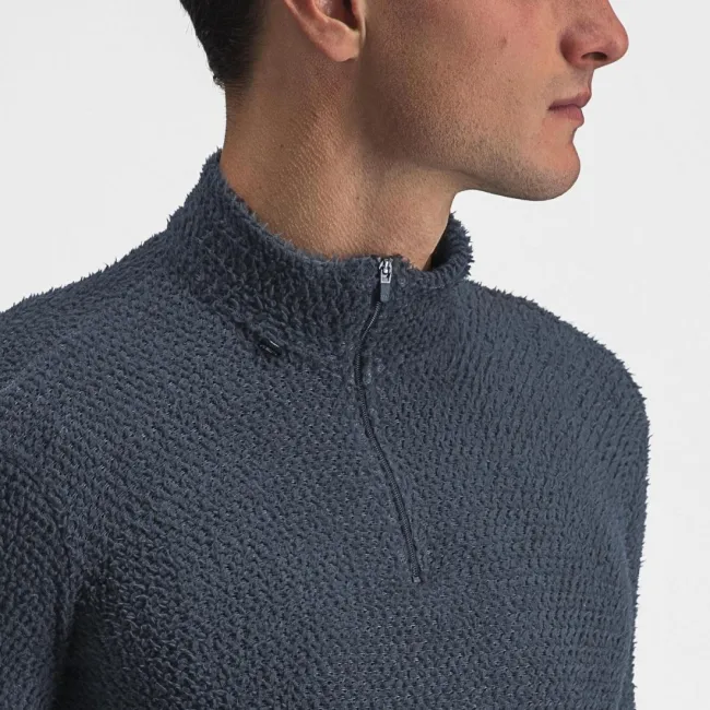 Tricou cu maneca lunga Castelli Cold Day 2nd Layer Bleumarin M