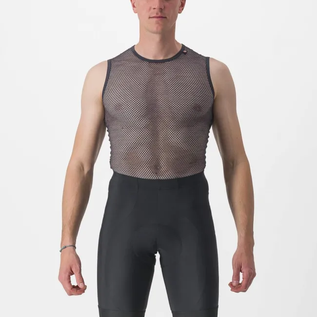 Bluza corp fara maneci Castelli Miracolo Wool SL Gri S