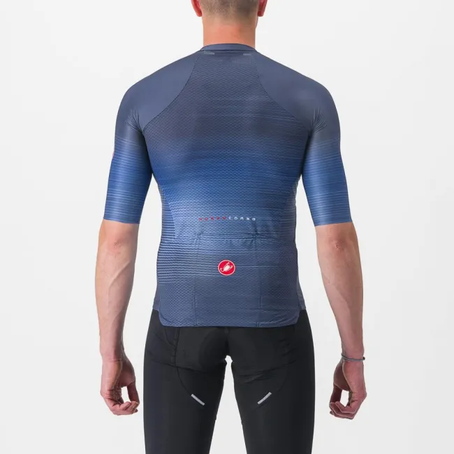 Tricou cu maneca scurta Castelli Aero Race 6.0 Bleumarin XXL