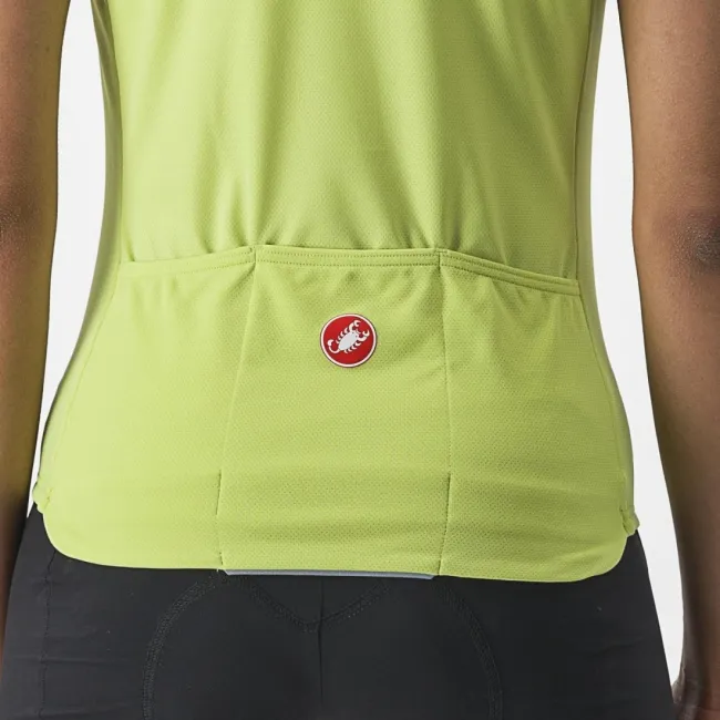 Tricou fara maneci Castelli Velocissima SL de dama Lime/Verde XS