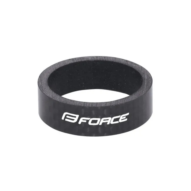 Distantier furca Force 1.1/8 10mm Negru Carbon