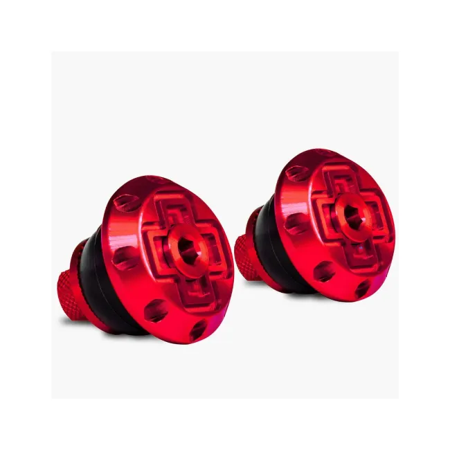 Dopuri de ghidon Muc-Off Disco Bar End Plugs Rosu