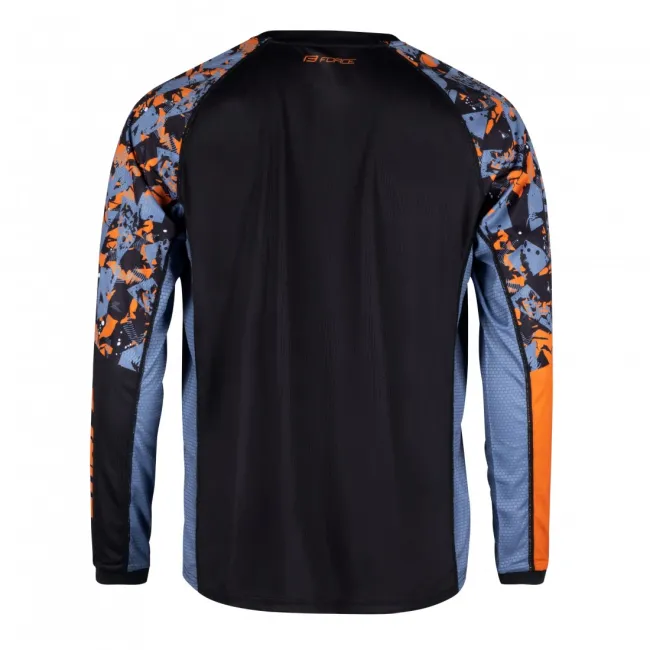 Bluza Force Reckless Maneca Lunga Black-Orange M
